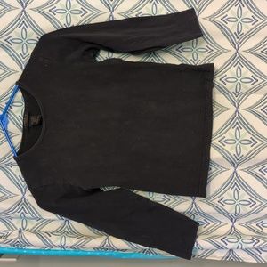 Vintage 90sExpress brand size small women or junior 3/4 length sleeve black top